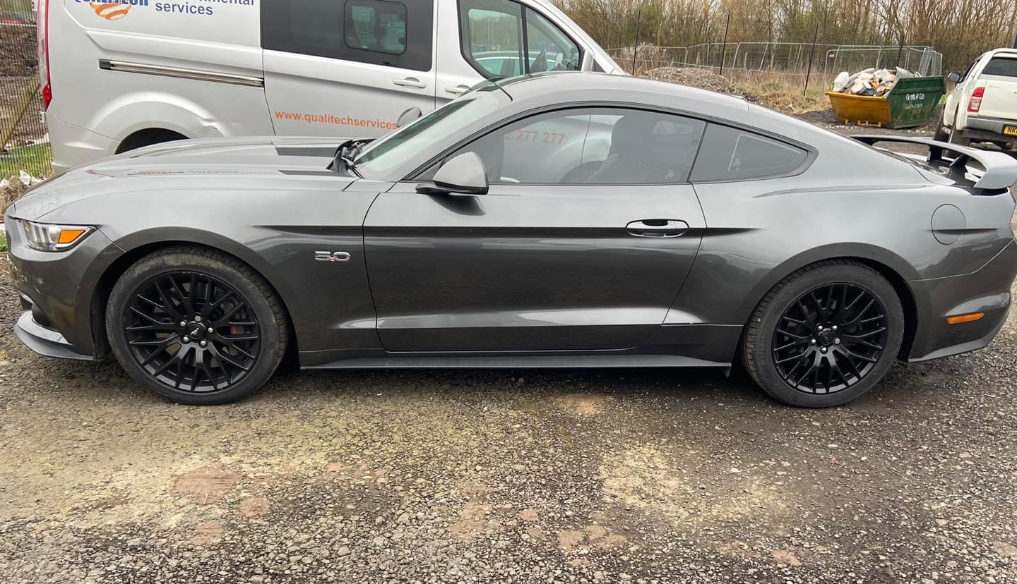 Ford Mustang in for security fitting