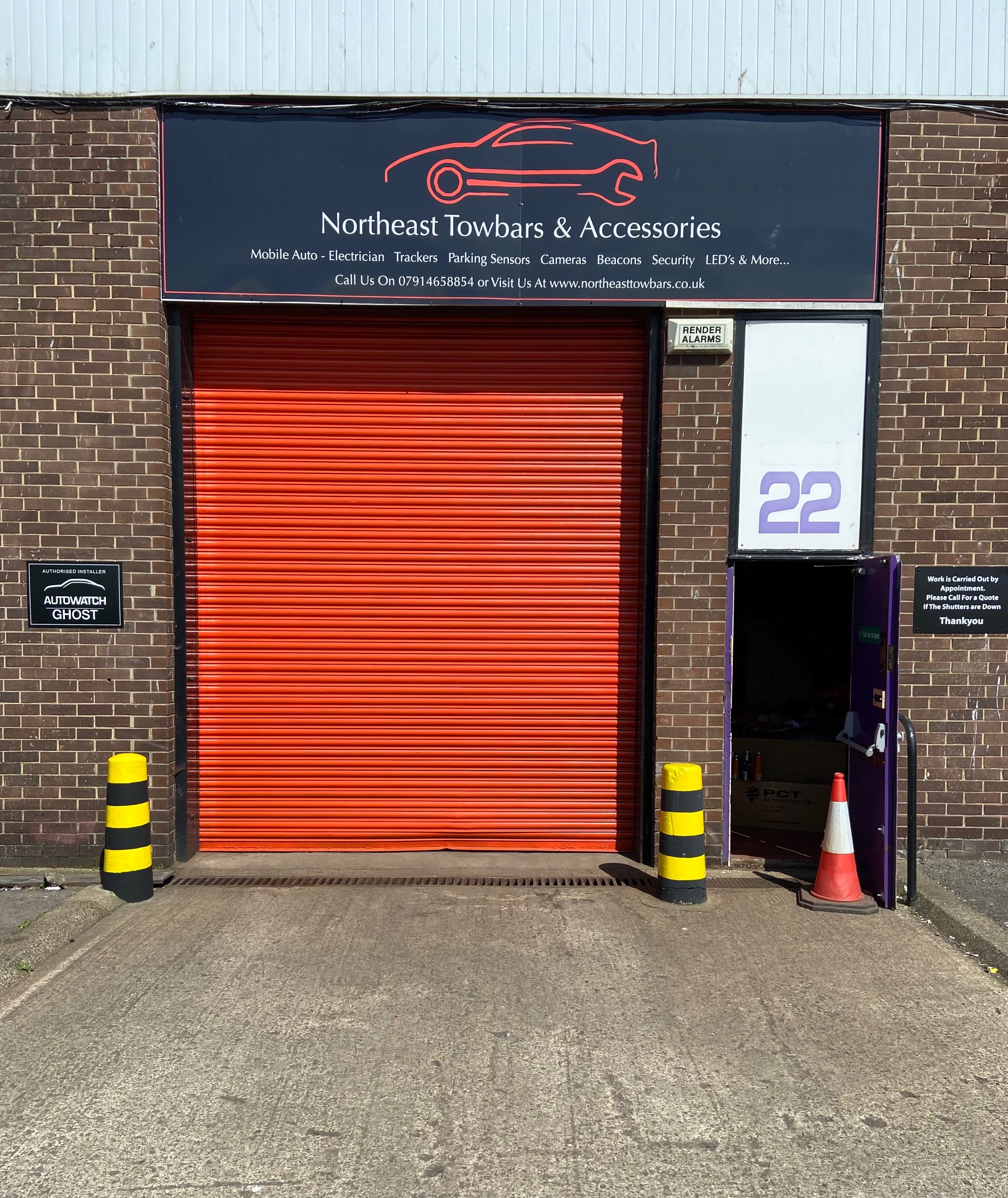 Northeast Towbars workshop, Unit 22, Hartlepool